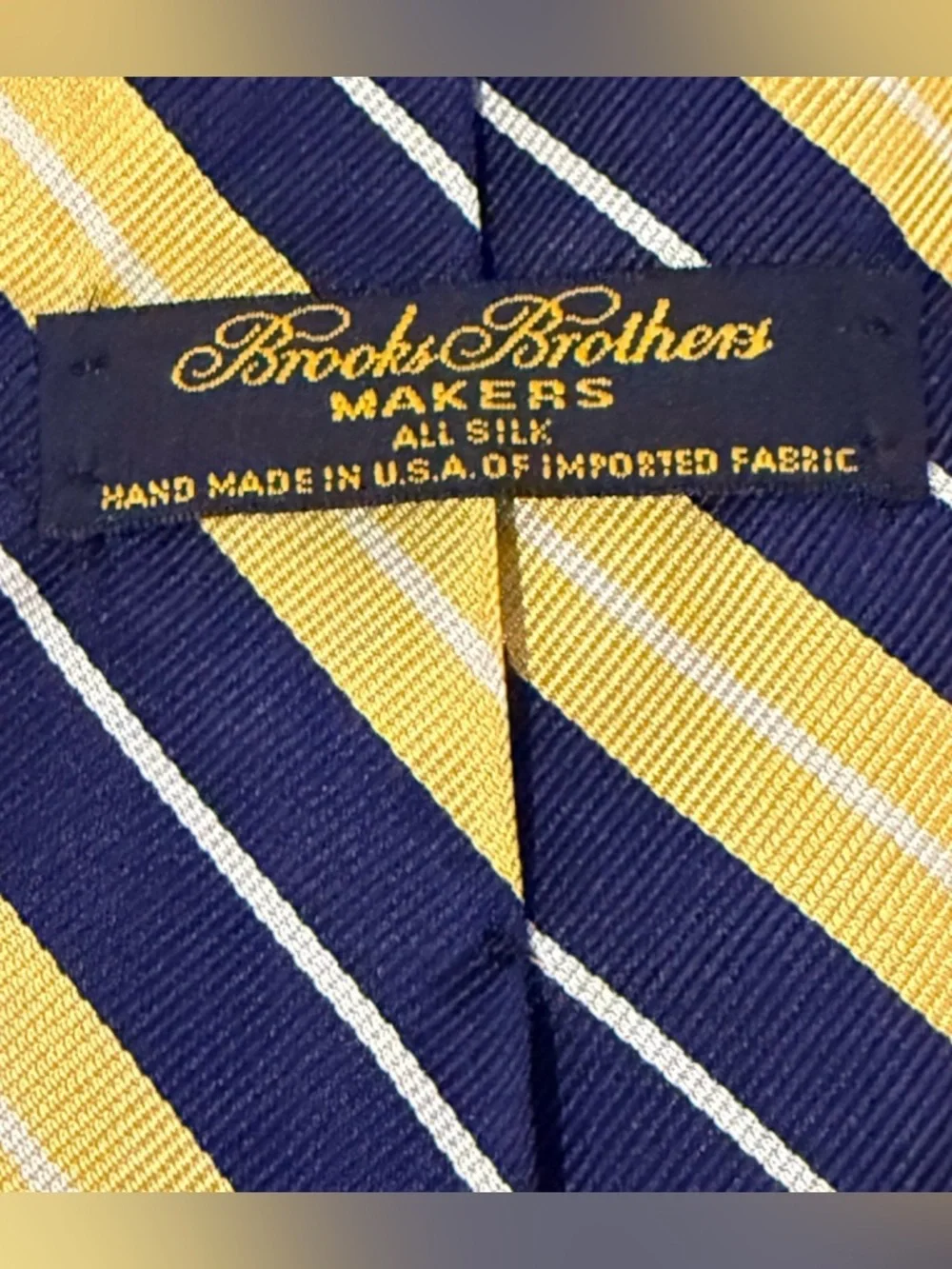 Brooks Brothers navy gold
